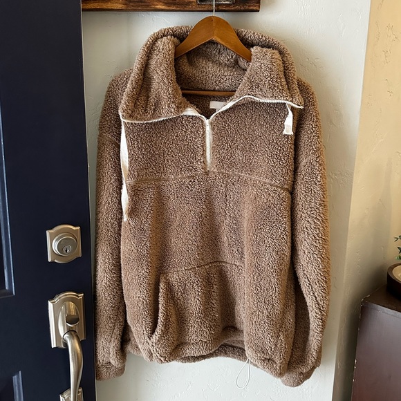 SO | Sherpa pullover - Beige - Picture 3 of 9